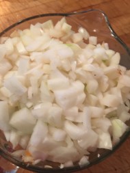 diced onions