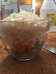 diced vegetables